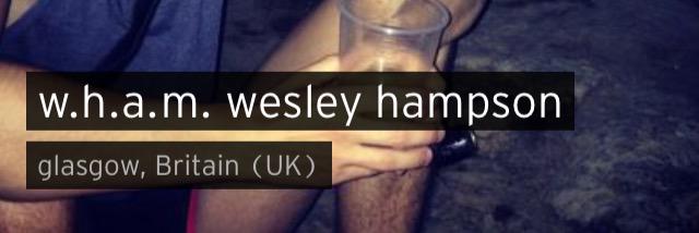 wesleyhampson's profile banner image