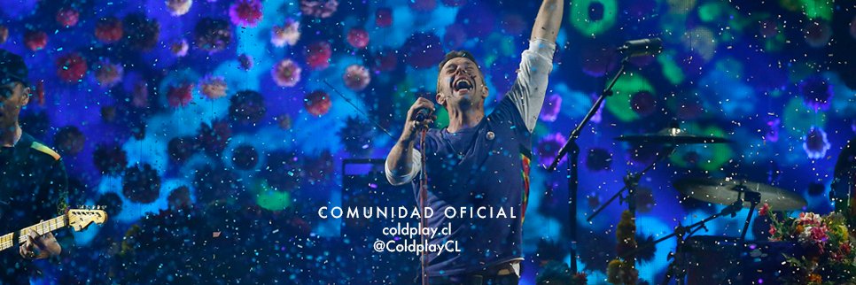 Coldplay Chile banner
