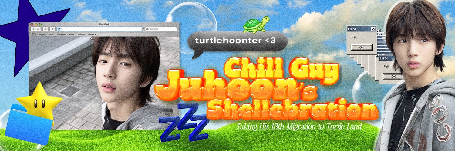 ⋆.˚ 𝘁𝗵𝗲 𝗰𝗵𝗶𝗹𝗹 𝘁𝘂𝗿𝘁𝗹𝗲, 주훈! banner