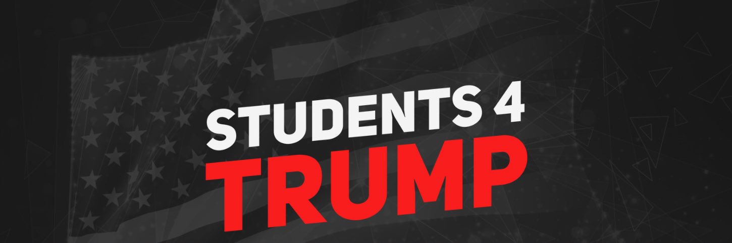 Students For Trump's banner