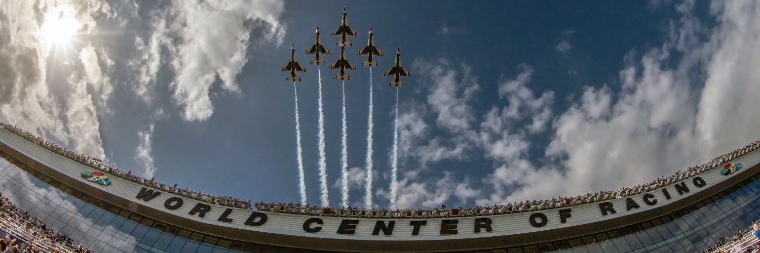 Daytona International Speedway's banner