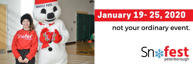 Peterborough Snofest banner