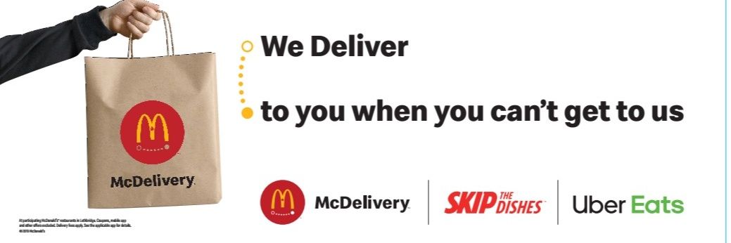 McDonald's Lethbridge & Pincher Creek AB banner