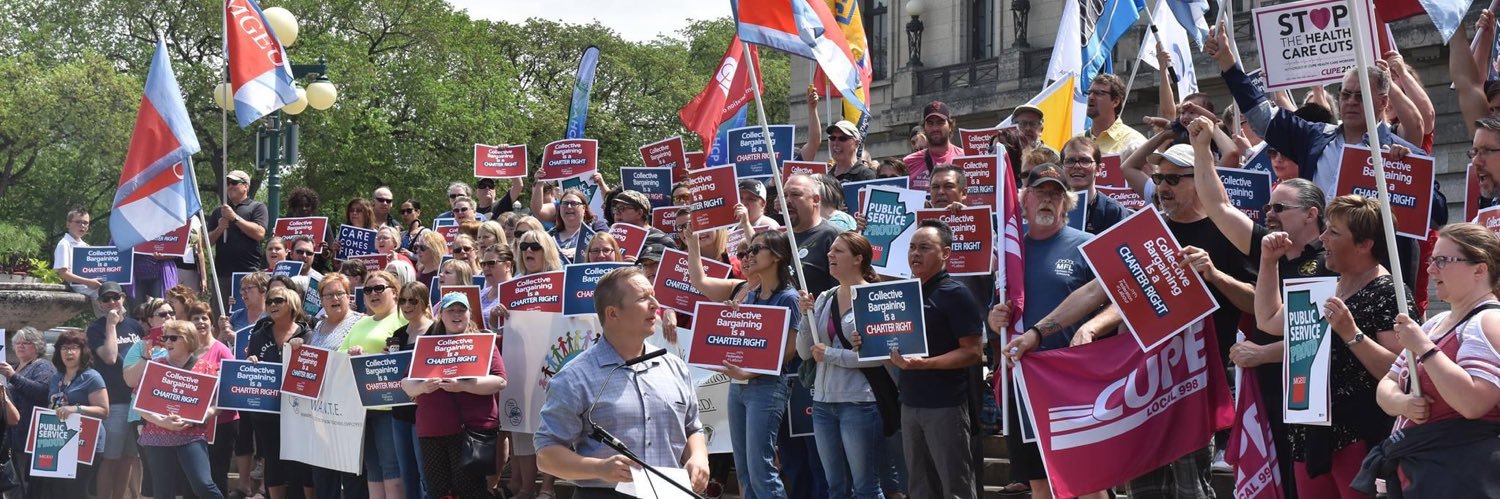 Manitoba Federation of Labour banner