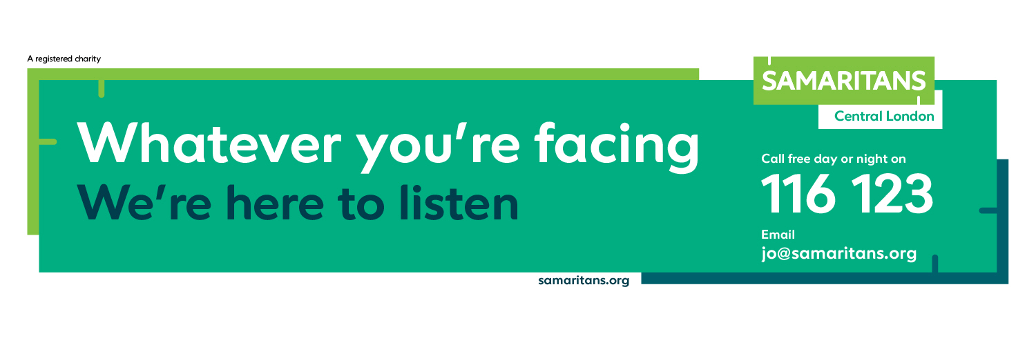 Central London Samaritans banner