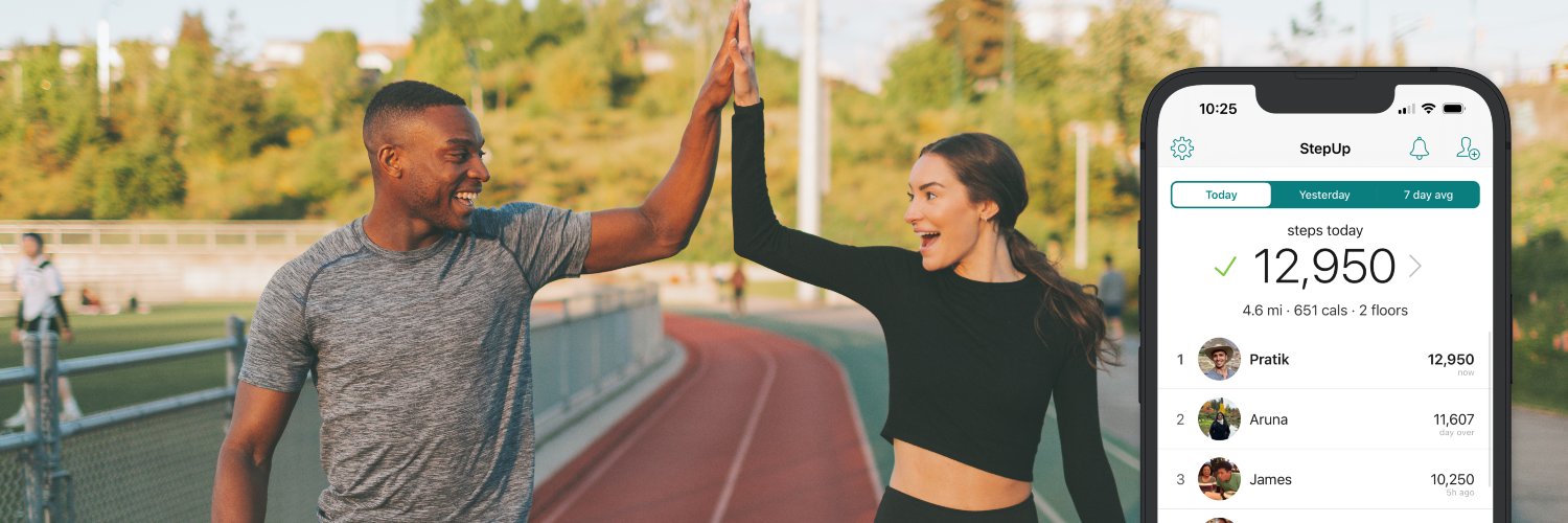 StepUp Step Challenge App banner
