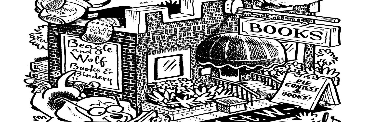 Beagle & Wolf Books & Bindery banner