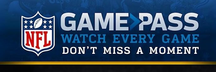 NFL Game Pass: Watch live NFL football online banner
