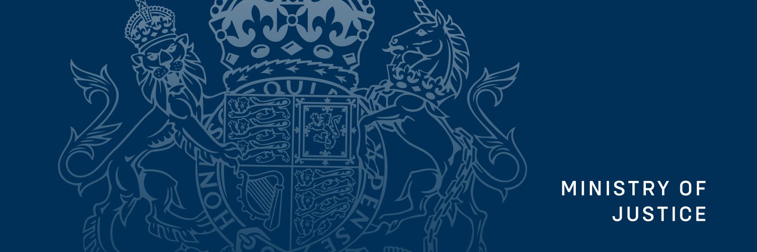 Ministry of Justice's banner