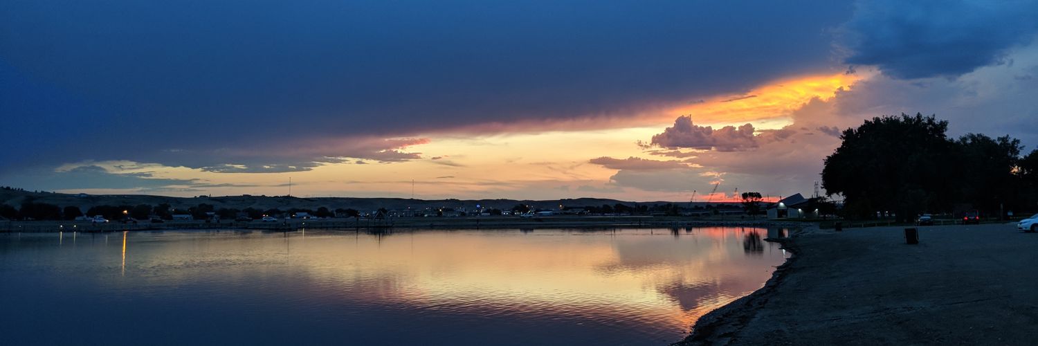 Fiery but mostly peaceful banner