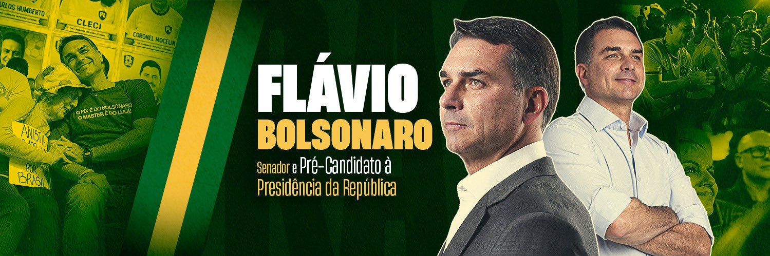 Flávio Bolsonaro banner