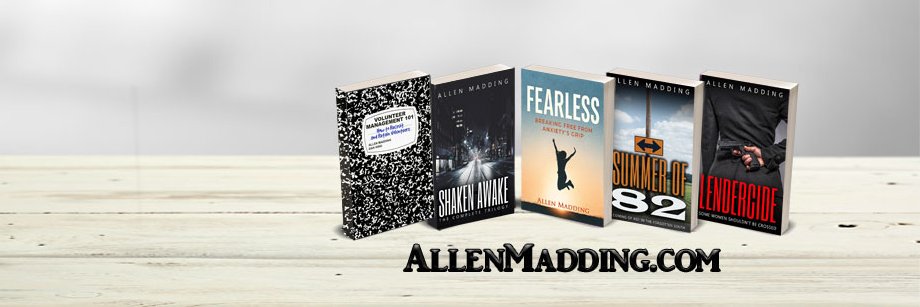 Allen Madding ✒ writes books will travel banner