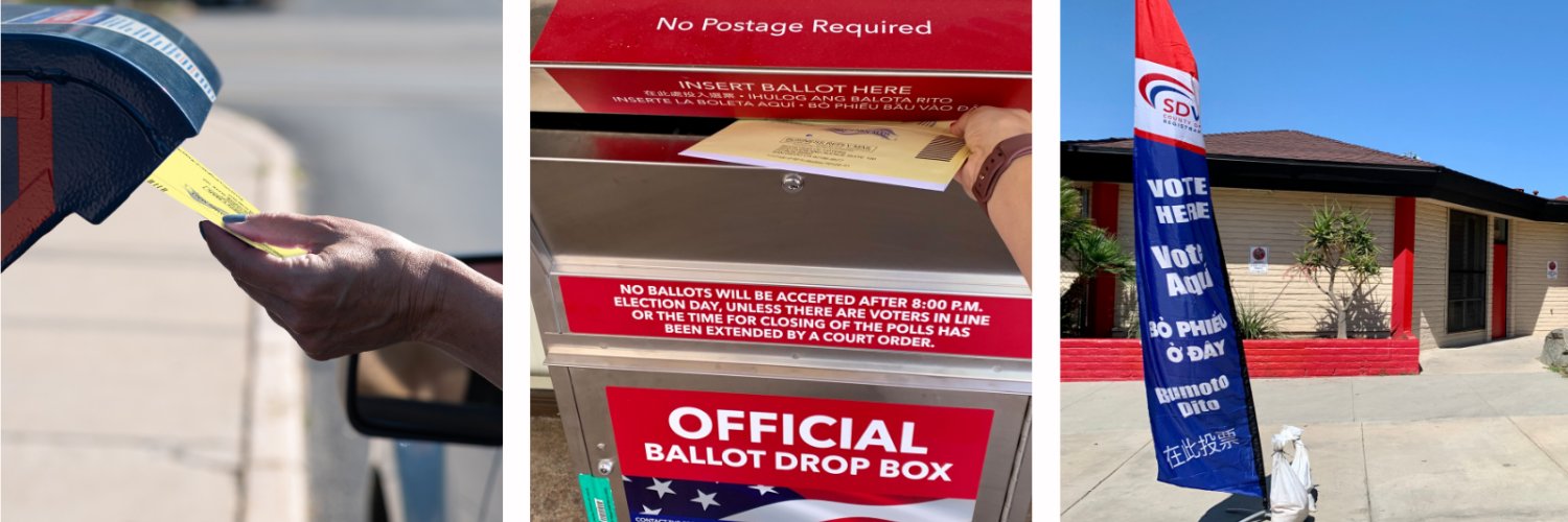 San Diego County Registrar of Voters banner