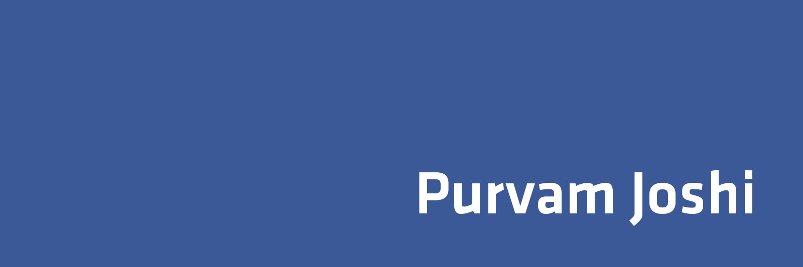 Purvam Joshi banner