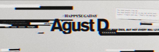 Agust D 🖤 banner