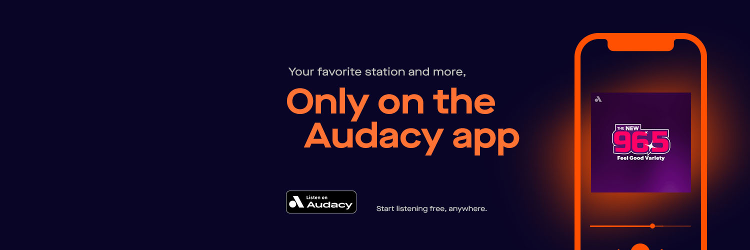 The NEW 96.5's banner