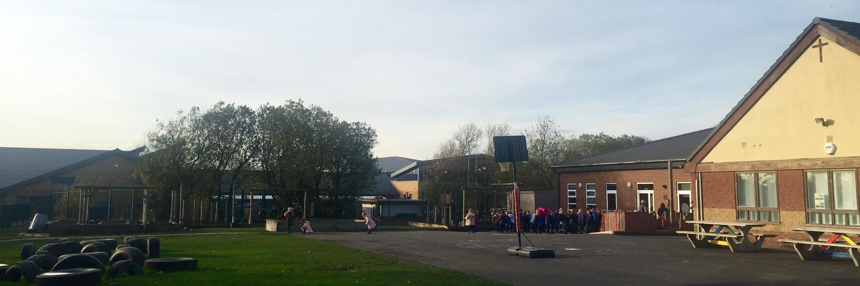 St. Bernadette's banner