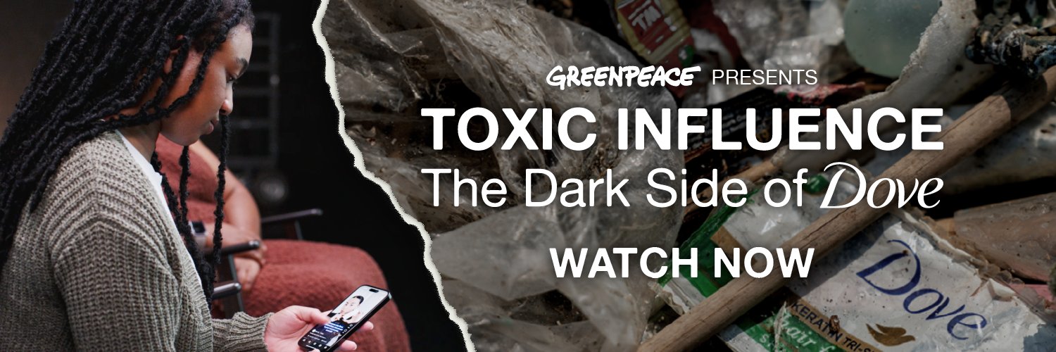 Greenpeace UK banner