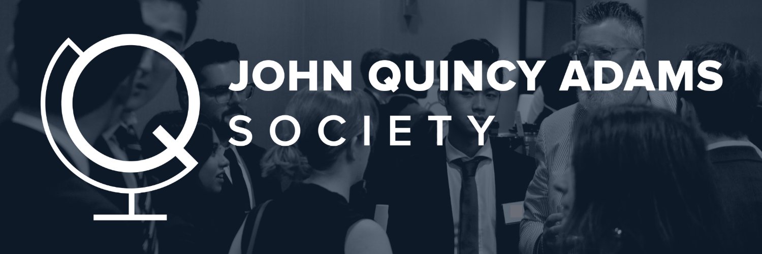 The John Quincy Adams Society banner