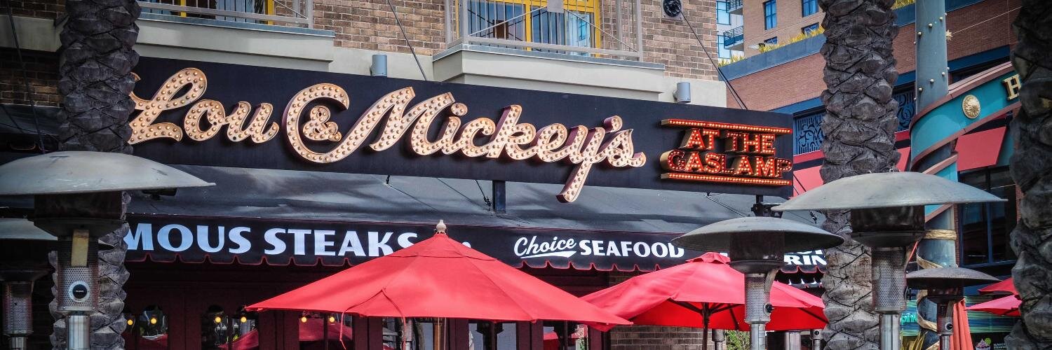 Lou & Mickey's banner