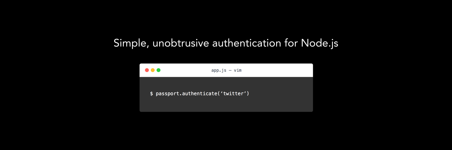 Passport.js banner