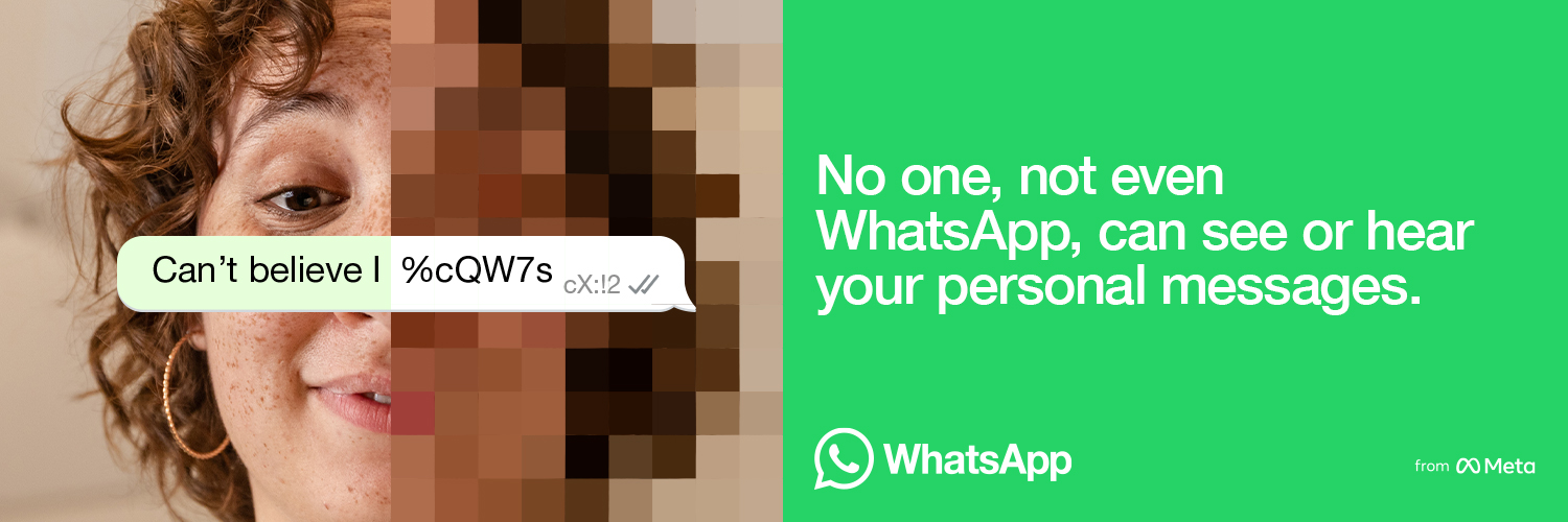 WhatsApp's banner