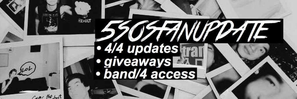 5SOS FAN UPDATE banner