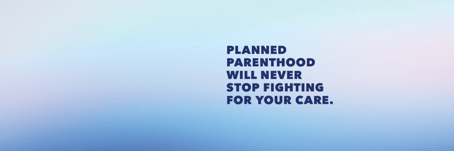 Planned Parenthood's banner