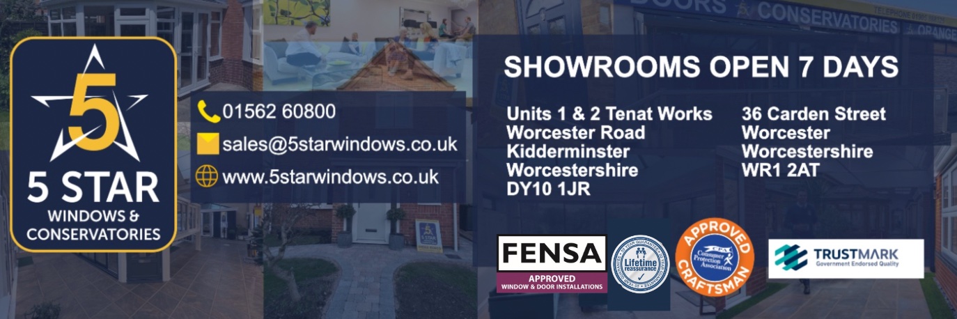 5 Star Windows & Conservatories banner