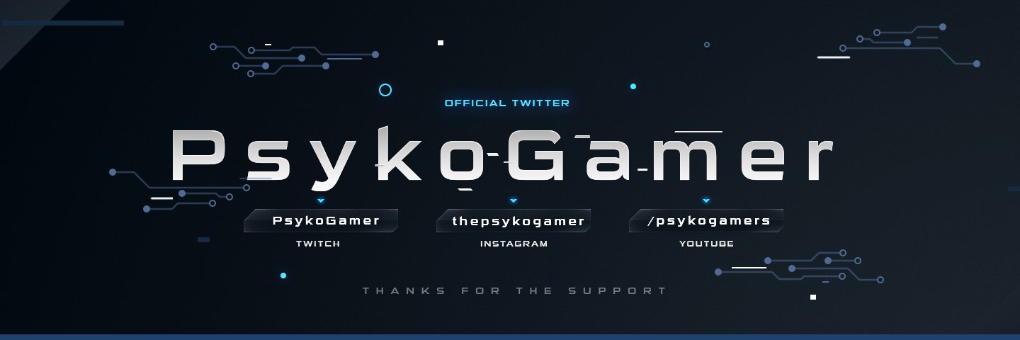 PsykoGamer's profile banner image