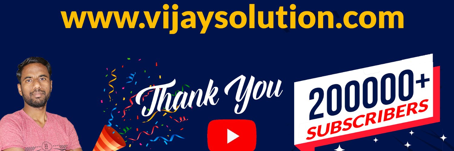 vijaysolutions's profile banner image
