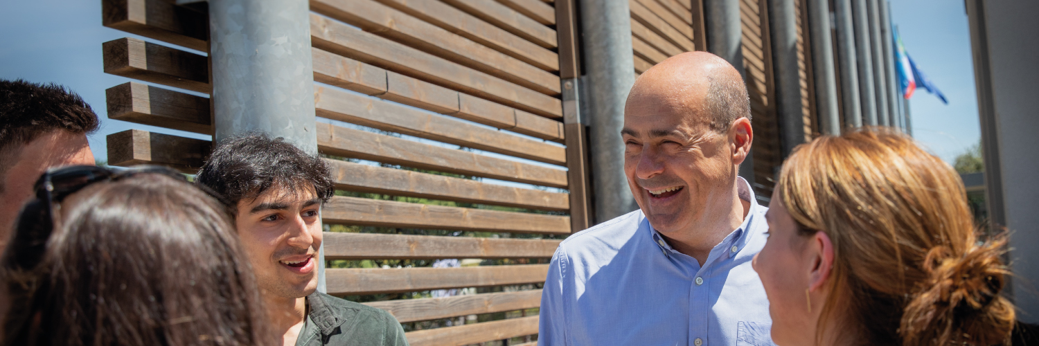 Nicola Zingaretti's banner