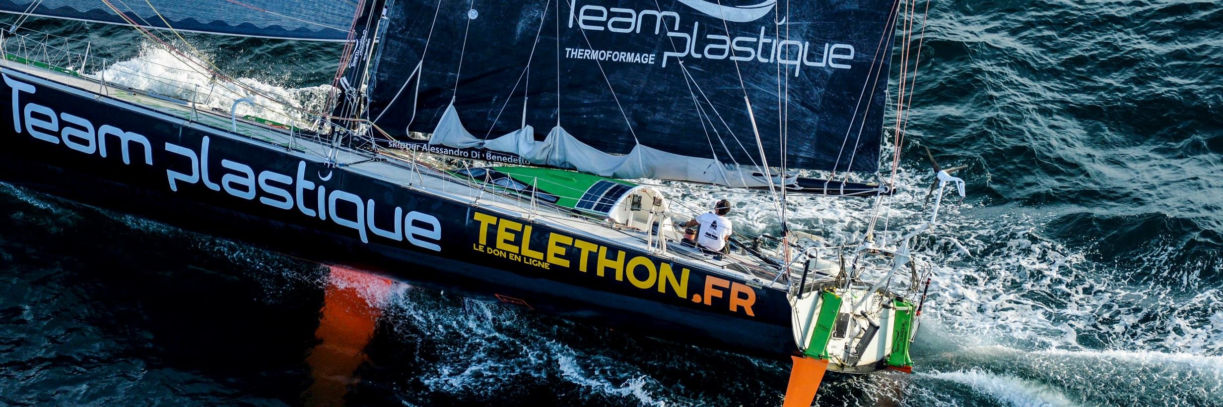 Team Plastique voile banner