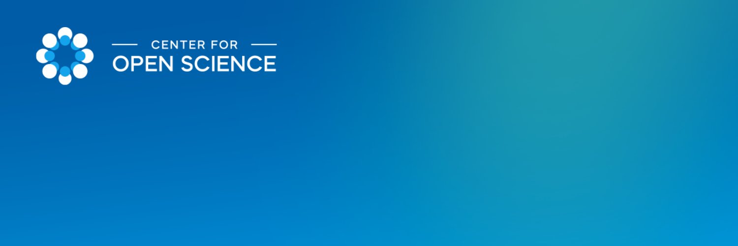 Center for Open Science's banner