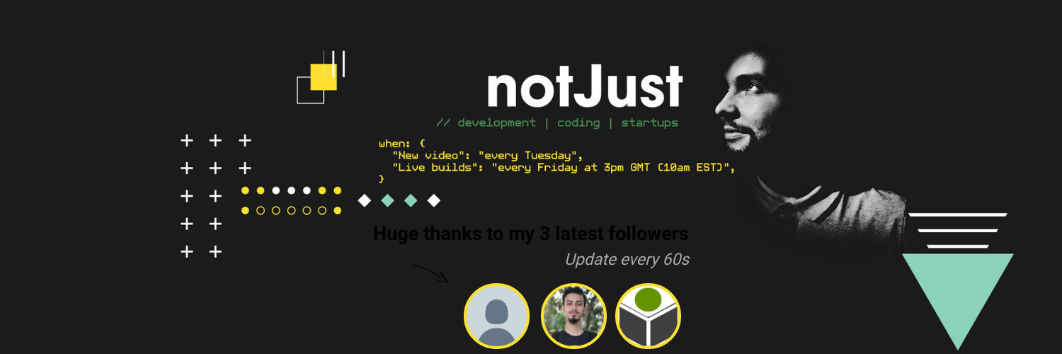 Vadim Savin @notJust.dev's banner