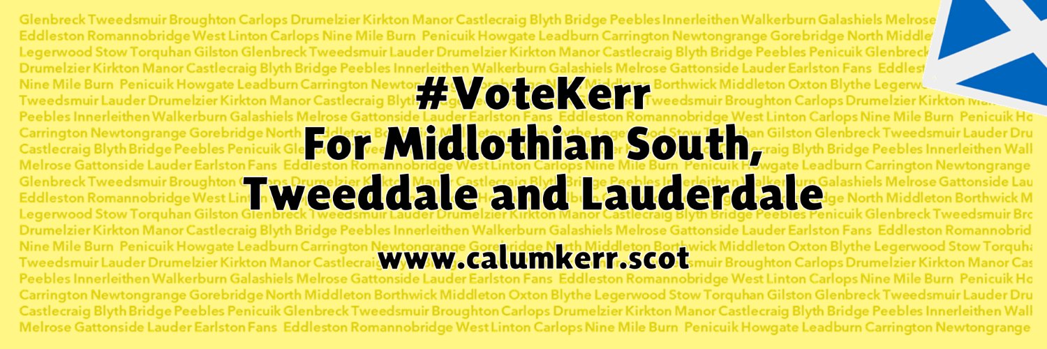 Calum Kerr SNP banner