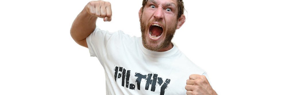 “Filthy” Tom Lawlor's banner