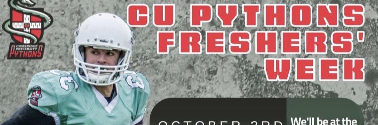 Cambridge University Pythons banner