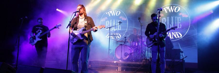 Two Blue Band banner