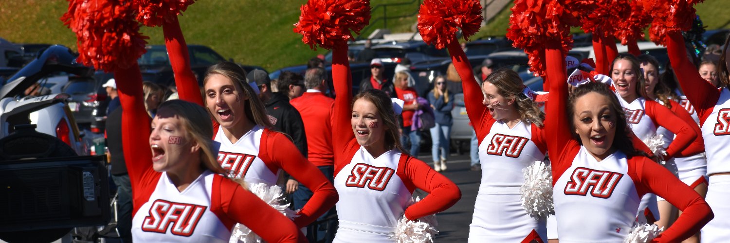 Saint Francis Cheerleading banner