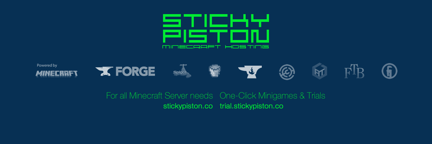 StickyPiston Hosting banner