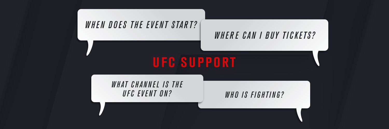 UFC Support banner