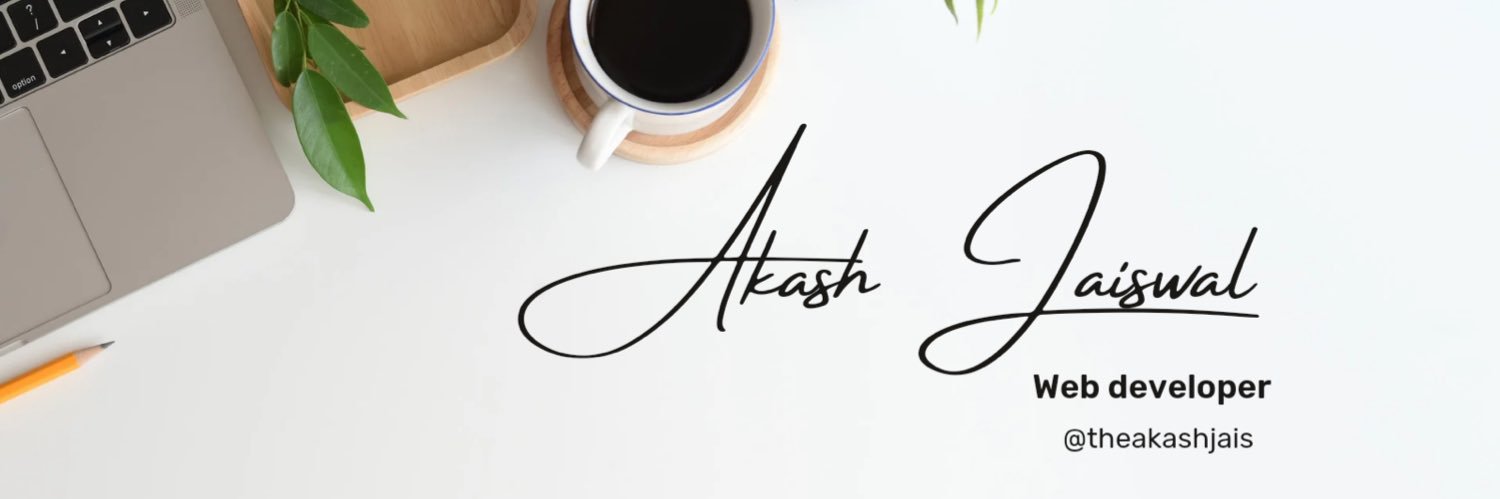 theakashjais's profile banner image