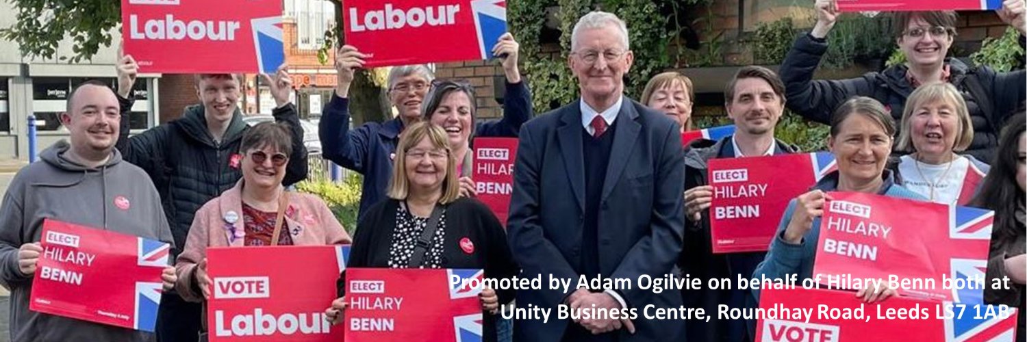 Hilary Benn's banner