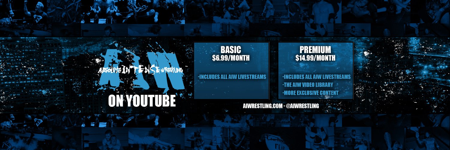 Absolute Intense Wrestling's banner