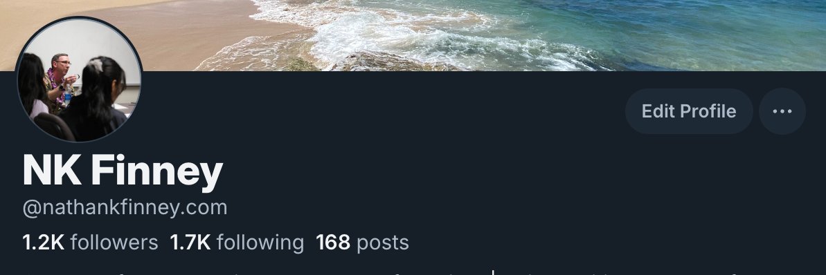 NK Finney is on BlueSky banner