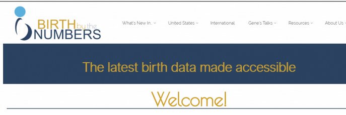 Birth by the Numbers banner