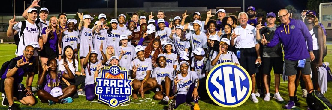 LSU Track & Field's banner
