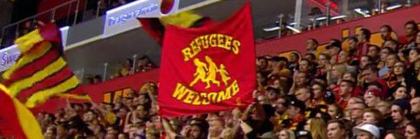 Mask- och smittskyddshatande eugeniker banner