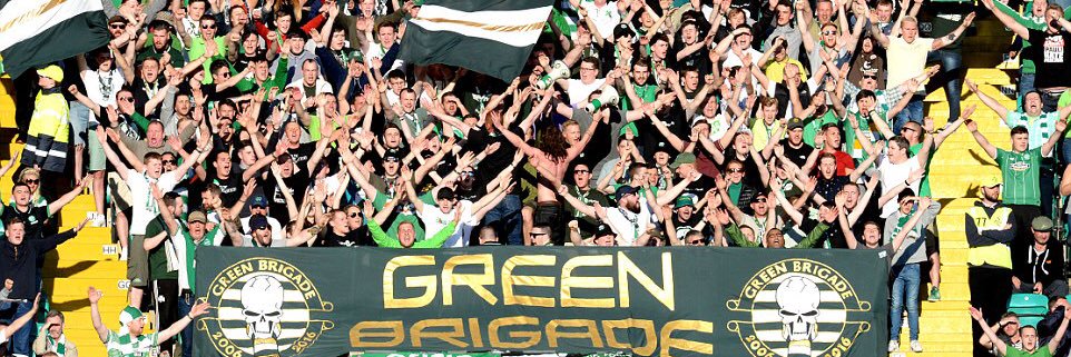 The Green Brigade banner